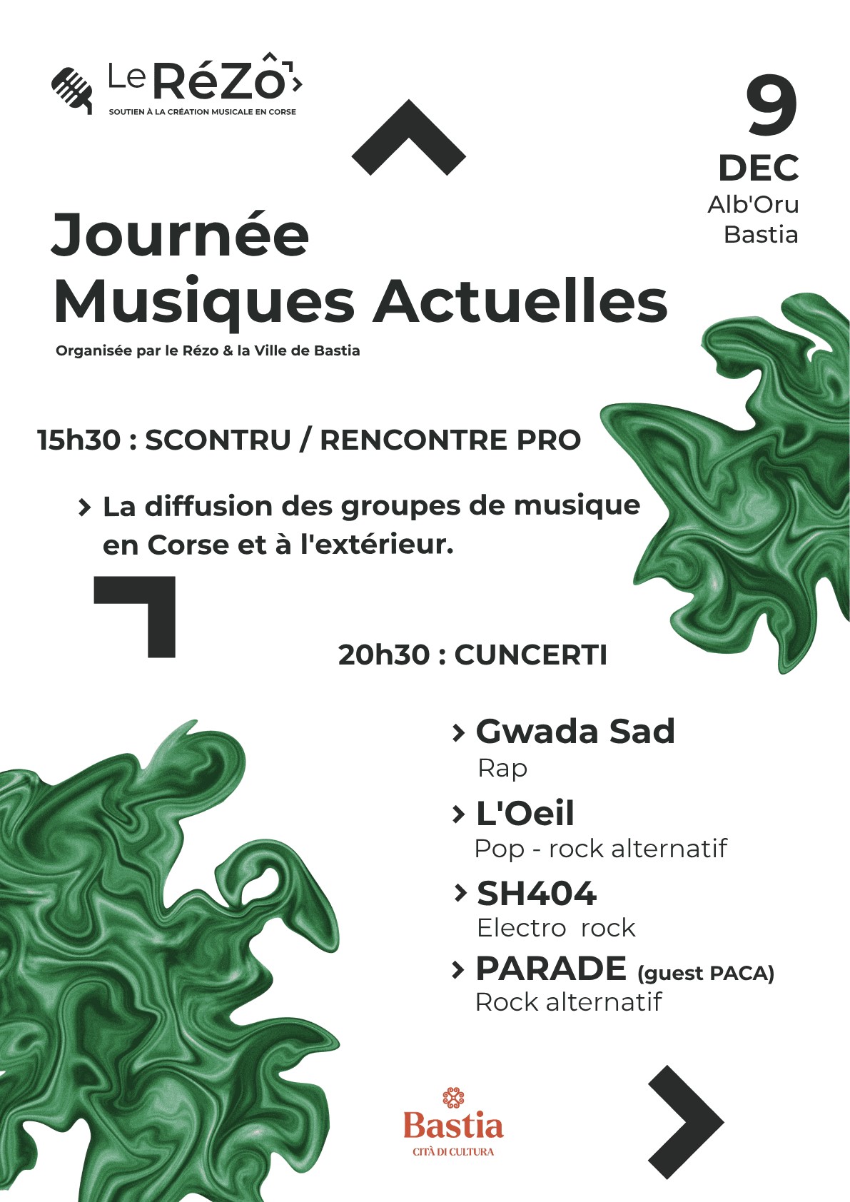 Bastia : Une journée dédiée aux musiques actuelles