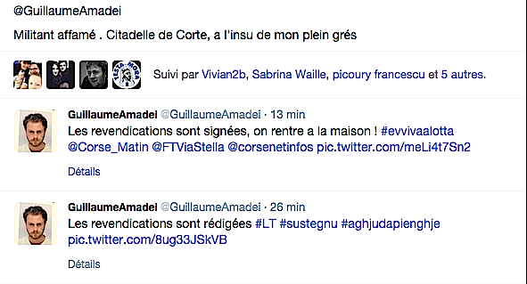 Ghjuventù Indipendentista : Fin de la grève de la faim et de l'occupation 