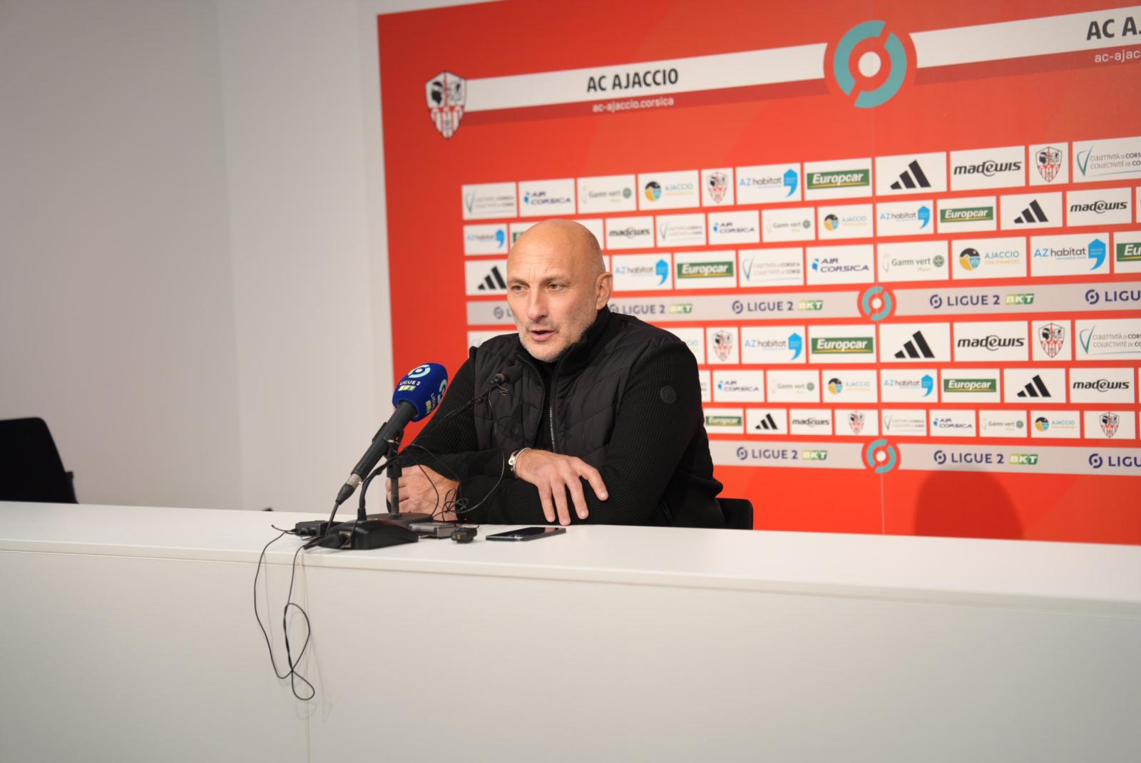 Olivier Pantaloni, l'entraineur ajaccien, s'est dit "satisfait de la première partie de championnat".