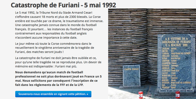 Collectif des victimes : "Furiani mai più"