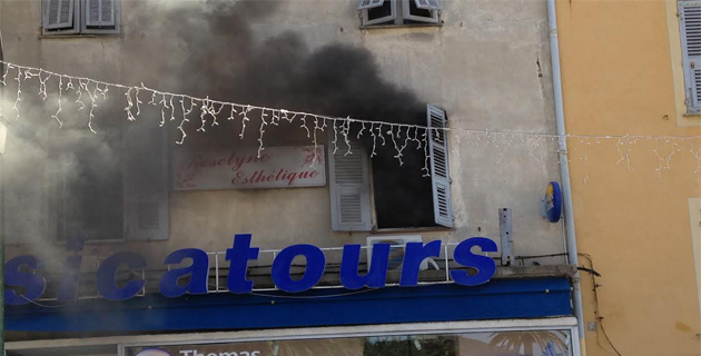 Ajaccio : Un institut de beauté du centre ville touché par un incendie