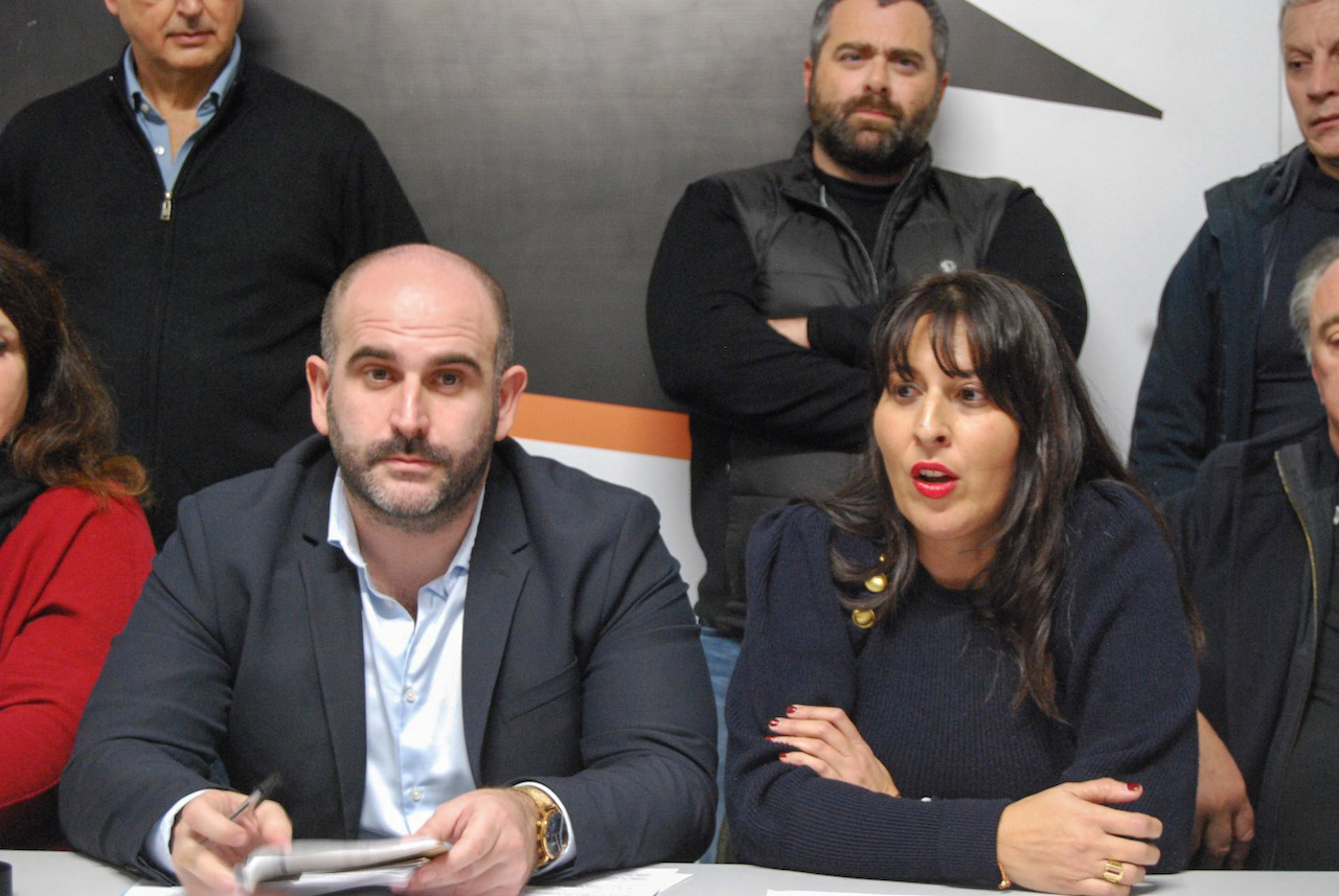 François Martinetti et Livia Volpei ont pris la parole © LH