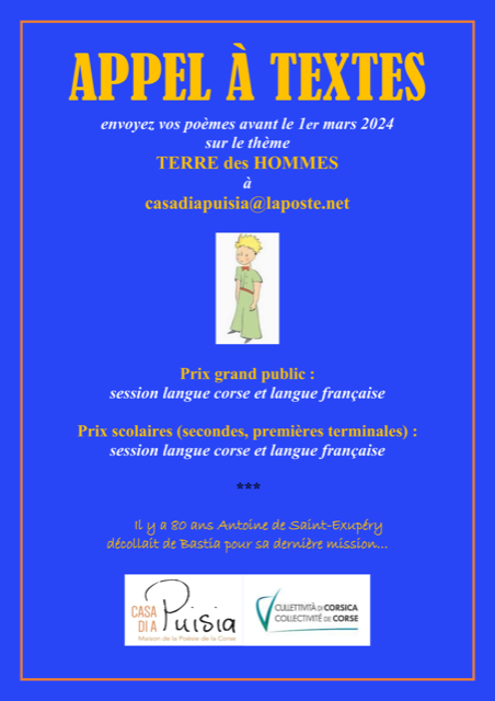 Printemps des Poètes 2024 : L’hommage de « A Casa di a puisia » à Antoine de Saint-Exupéry