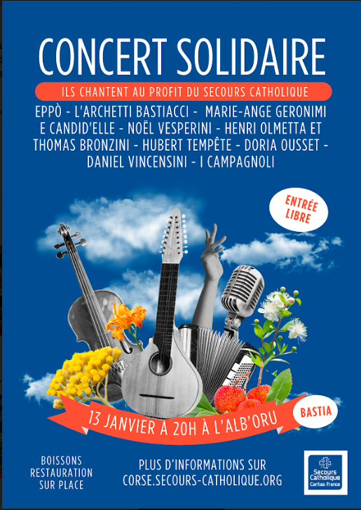 Bastia : Un concert solidaire pour le Secours Catholique