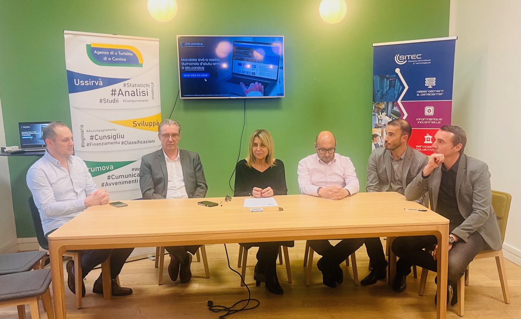 L'ATC, la Sitec et la société Lanteas ont présenté à Ajaccio la nouvelle plateforme numérique de gestion en ligne des aides de l'Agence de Tourisme de la Corse.