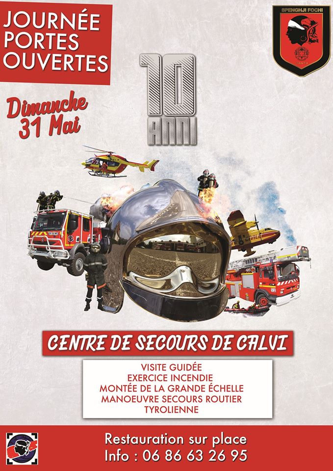 Journée "Portes ouvertes" le 31 mai au Centre de Secours de Calvi