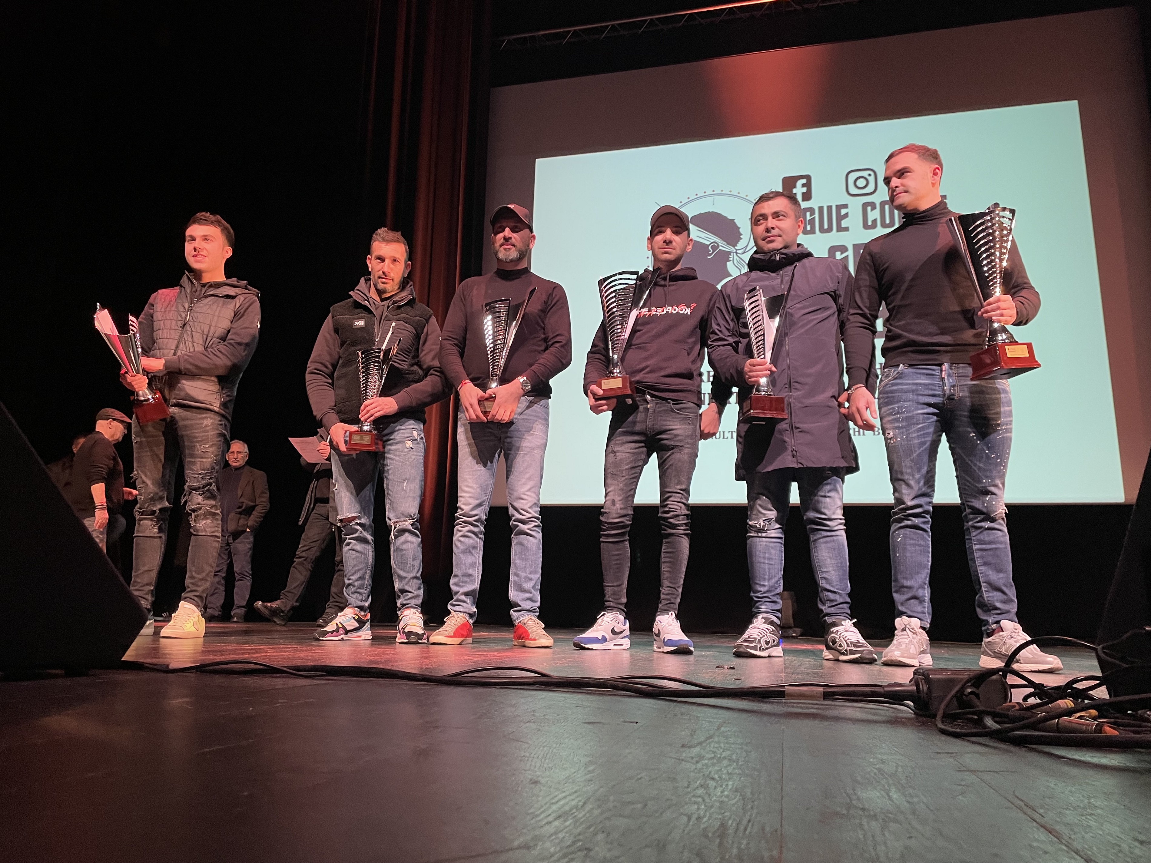 Le podium "Moderne" (pilotes/copilotes)