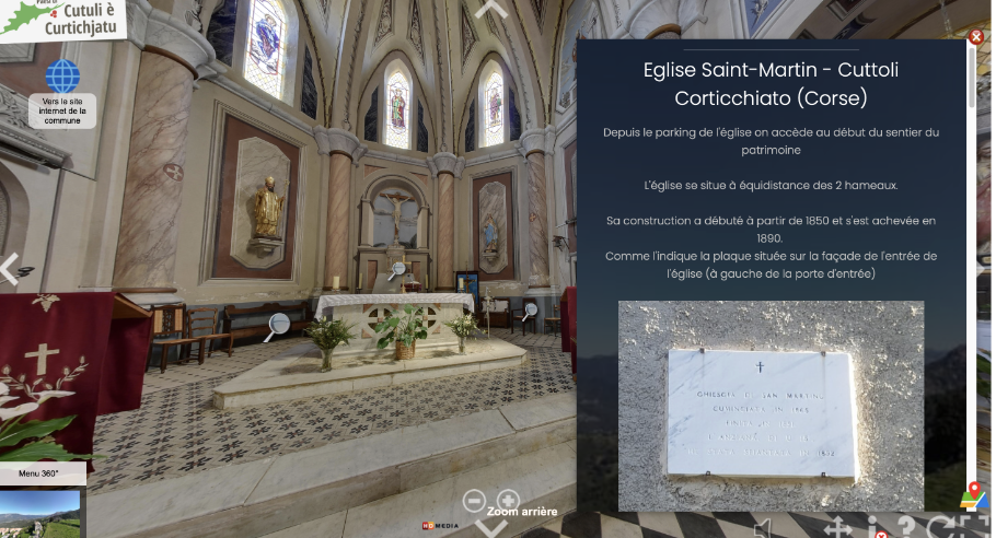 Il sera bientôt possible de visiter les églises corses en temps réel sur un site internet.