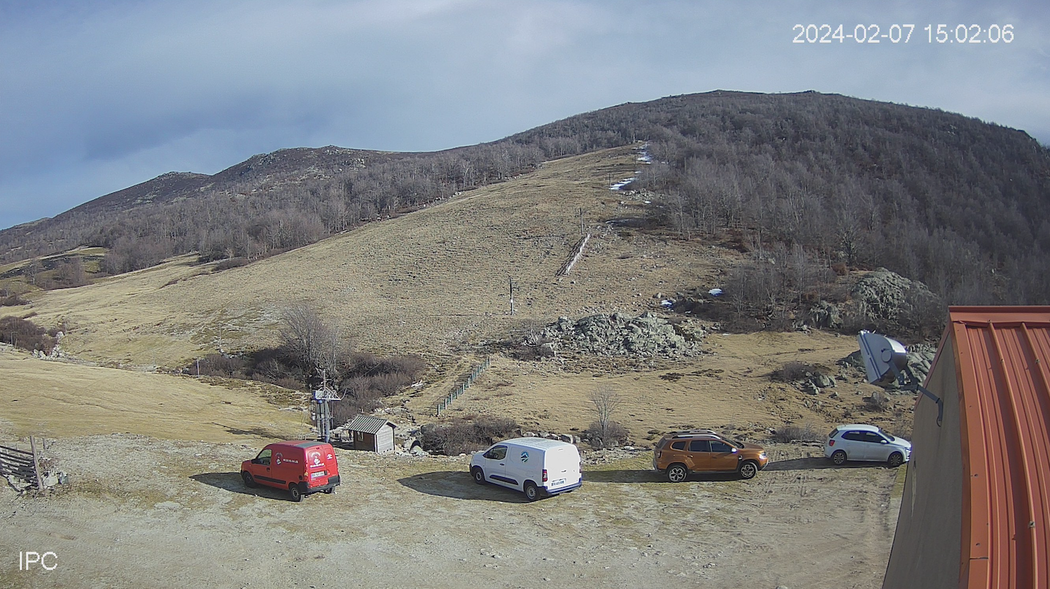 La station de ski du Val d'Ese ce 7 février (Photo : Capture d'écran mairie de Bastelica)