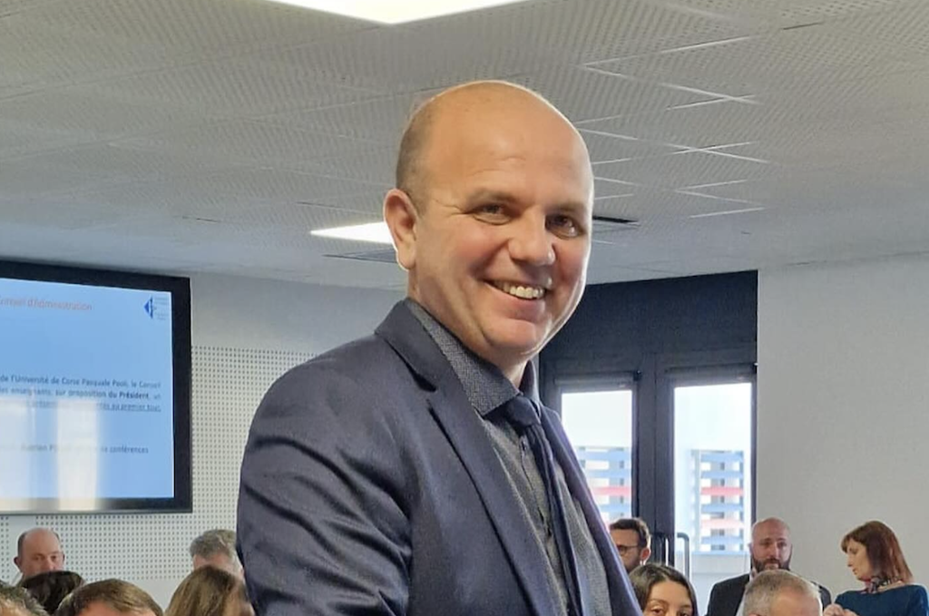 Dominique Federici a été réélu président de l'Université de Corse ce lundi matin (Photo : Université de Corse)