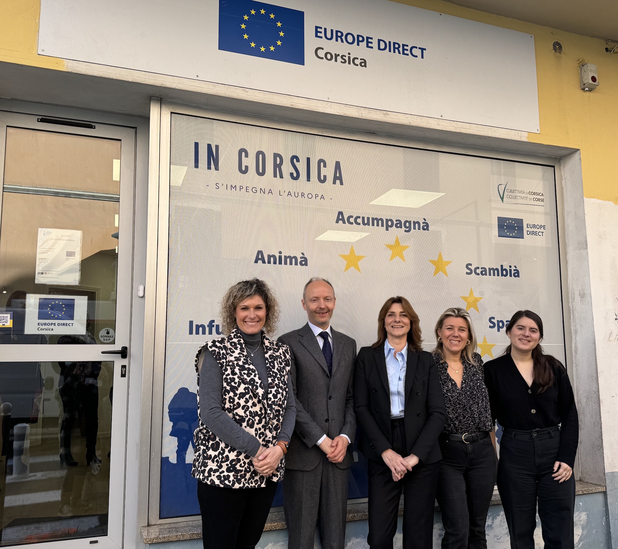 Une délégation de représentants administratifs des institutions européennes était en Corse durant trois jours. À cette occasion, ils se sont notamment rendus au centre Europe Direct de Corse à Ajaccio ce mercredi