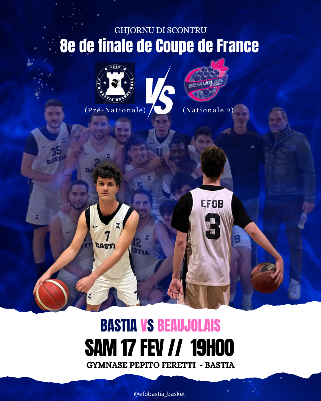 Coupe de France : l'EFO Bastia défie Beaujolais Basket