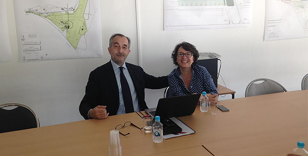 Lionel Guerin, directeur général délégué Hop ! Air France et président de Hop ! et Viviane Dalmas, directrice déléguée régionale Air France