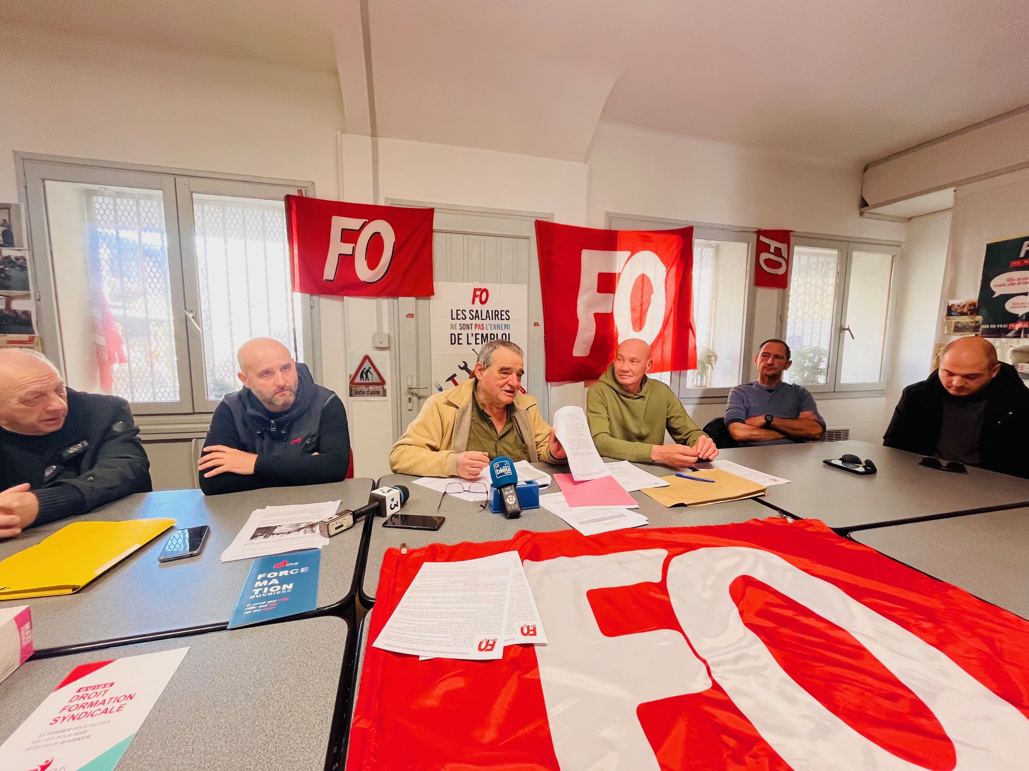 Le syndicat FO a tenu ce lundi matin une conférence de presse pour dénoncer la gestion calamiteuse de la SPL Muvitarra.