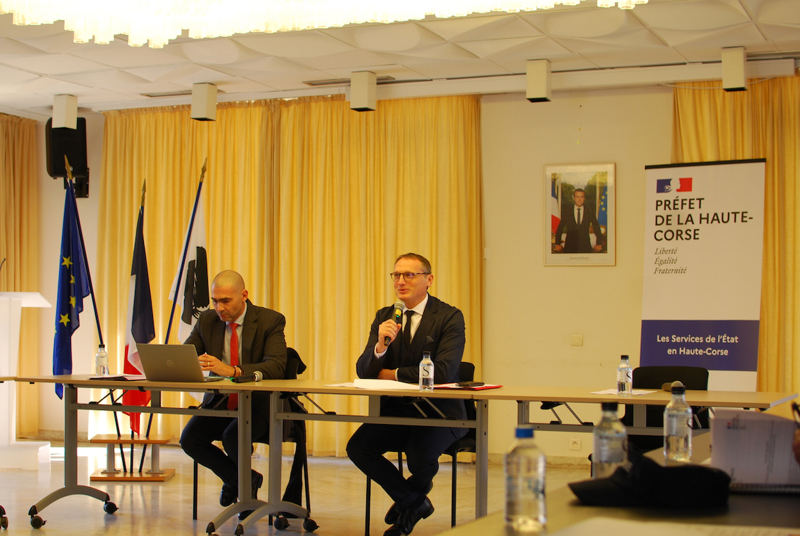 Jean-Philippe Navarre et Michel Prosic président la présentation des chiffres de la délinquance © LH