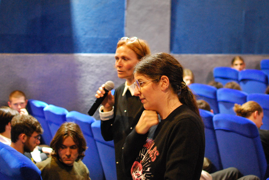 Margueritte Pellegri Mondoloni et Lauda Guidicelli ont animé le débat à l'issue de la projection © LH