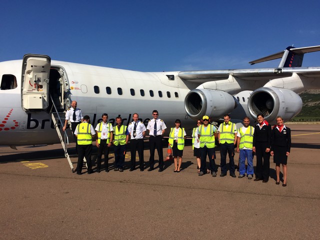 Vol inaugural Bruxelles-Calvi avec Brussel Airlines