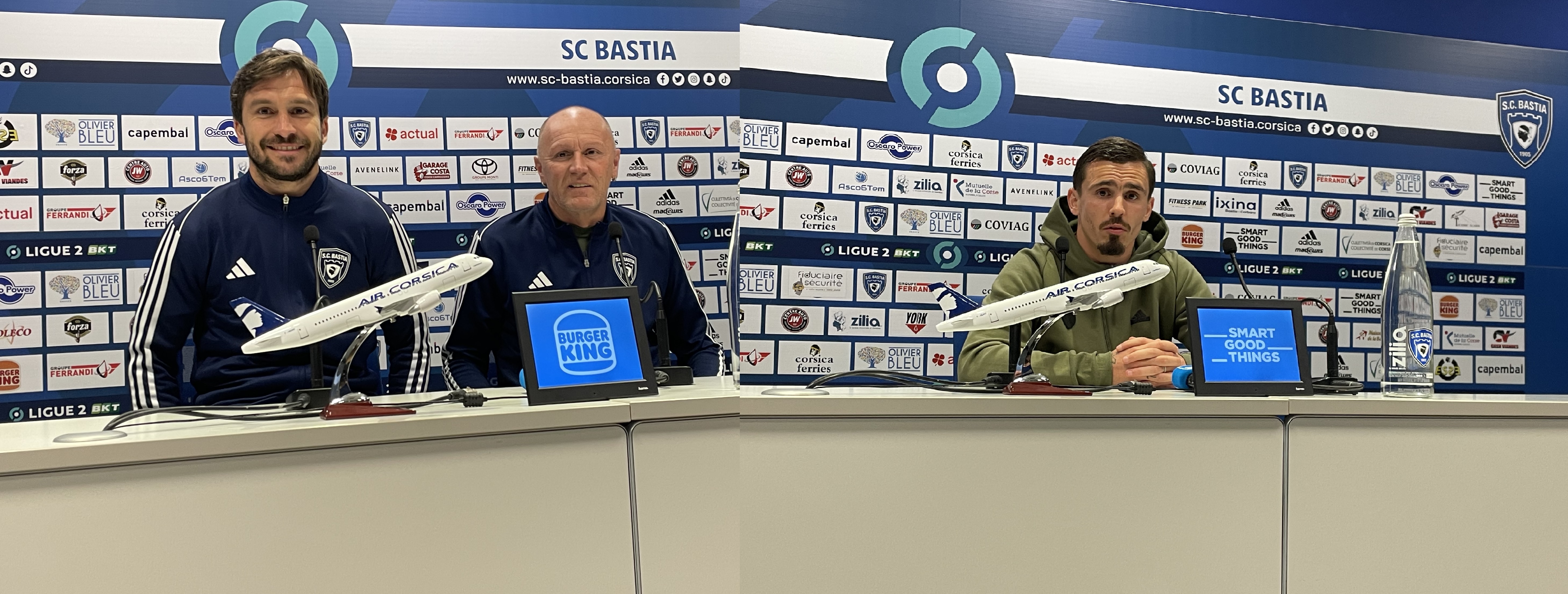 Opération commando à Auxerre pour Michè Moretti, Lilian Laslandes, Migouel Alfarela et l'équipe du Sporting.