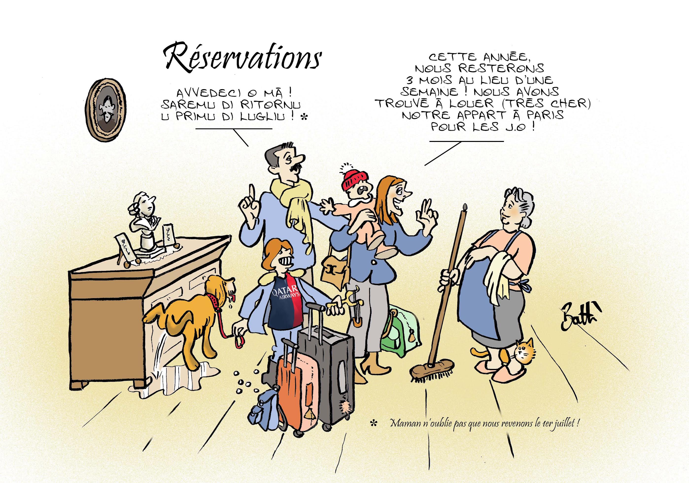 Le dessin de Battì : mieux vaut prendre ses billets à l'avance !