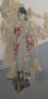 La peinture murale en pied.