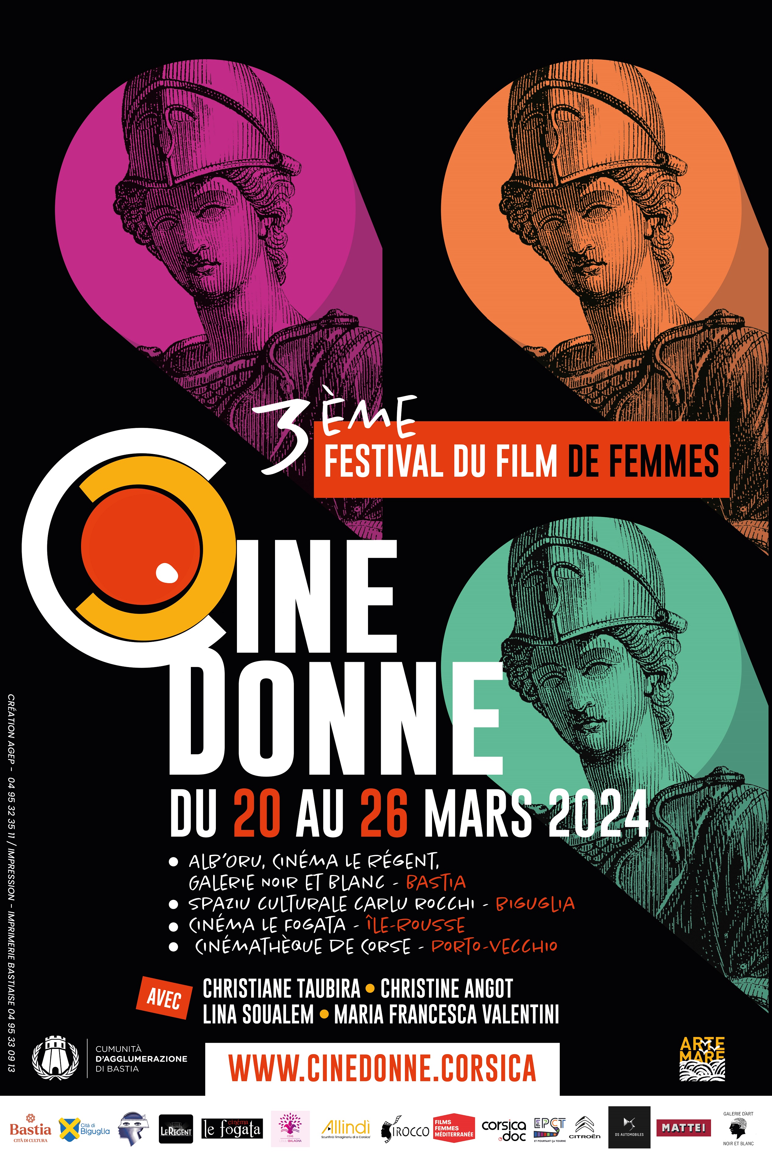 Christiane Taubira, marraine de la 3e édition de "Cine Donne" du 20 au 26 mars