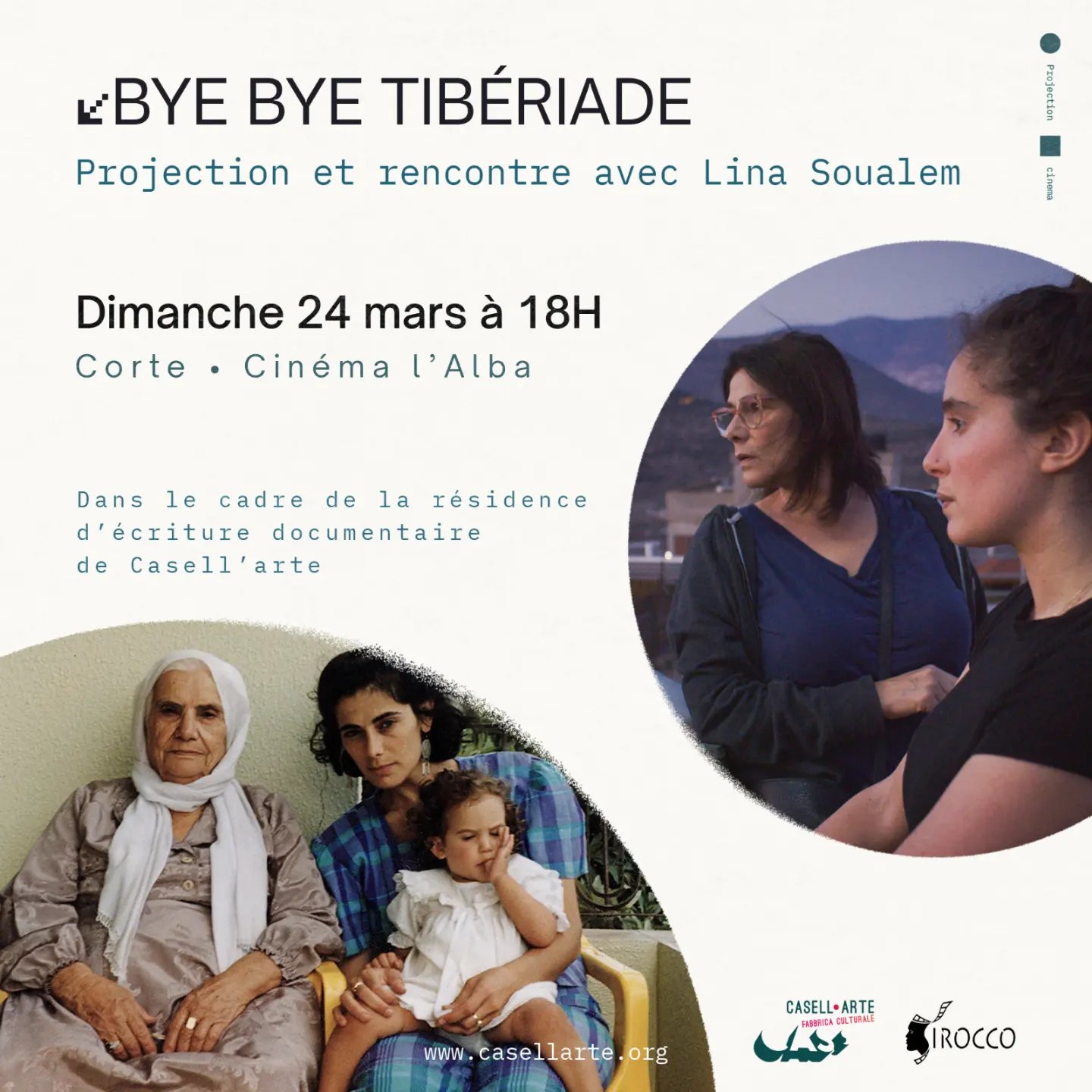 Séance spéciale Casell'arte : « Bye bye Tibériade »