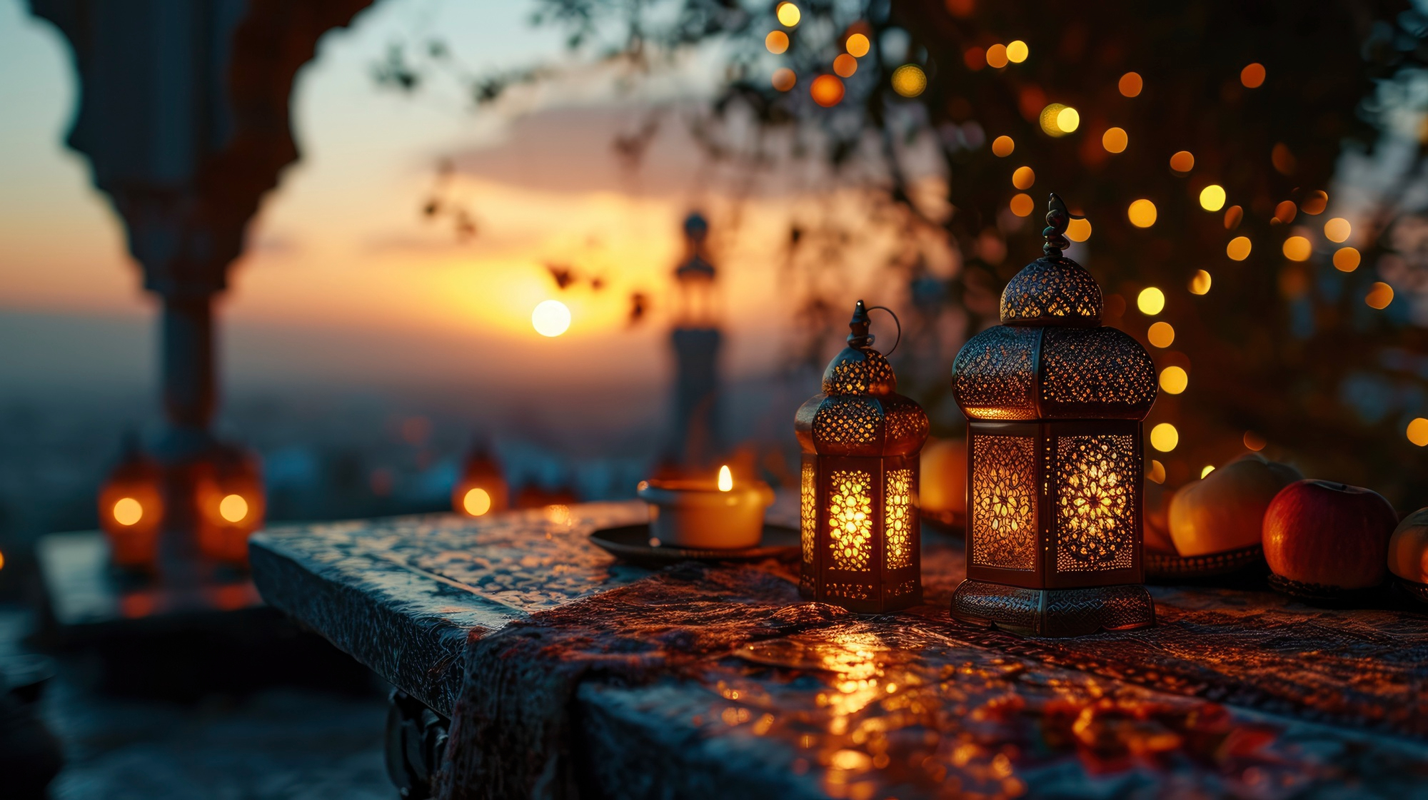 L'iftar est le moment du repas et du partage, à la tombée de la nuit © Image by freepik