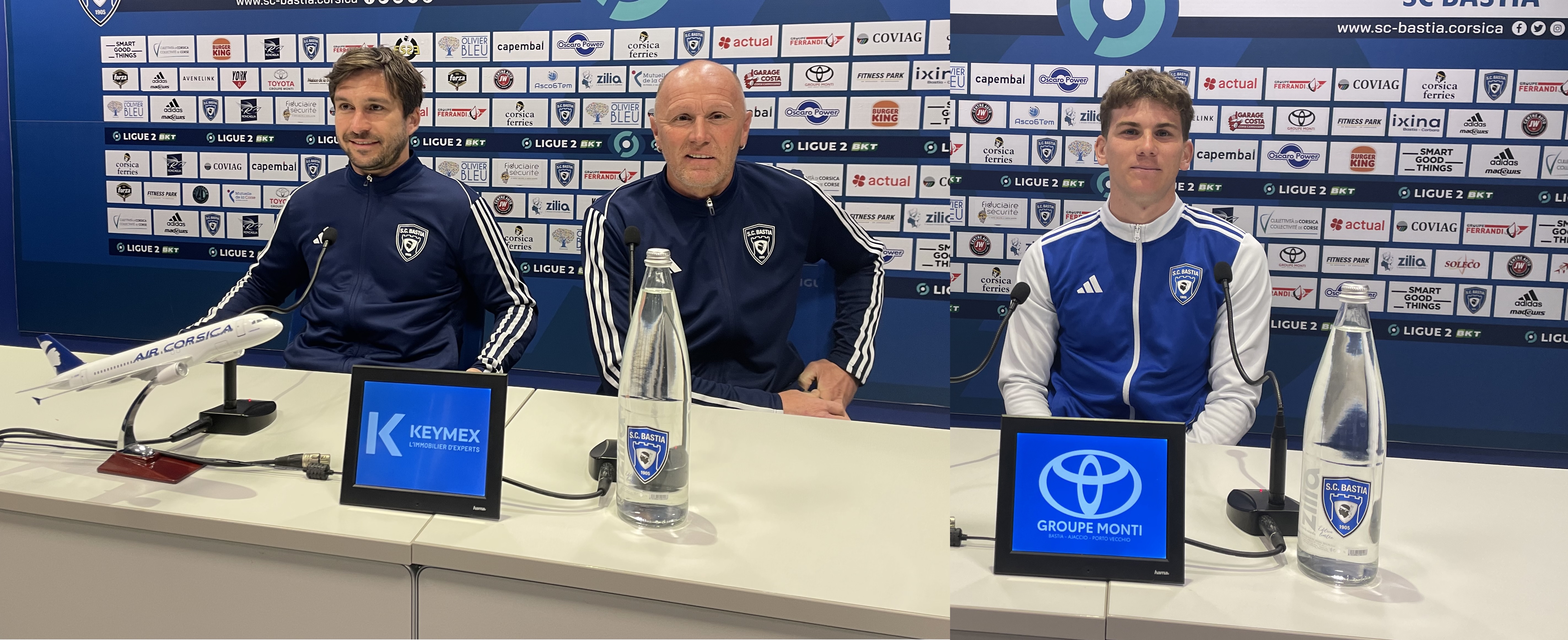 M. Moretti, L. Laslandes, F. Bohnert bien décidés à faire prendre les 3 points de la victoire face à St Etienne.