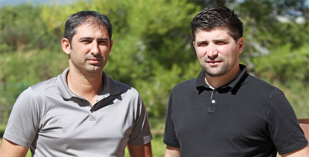 hilippe Garcia (à gauche) le président bastiais de My Coach Football