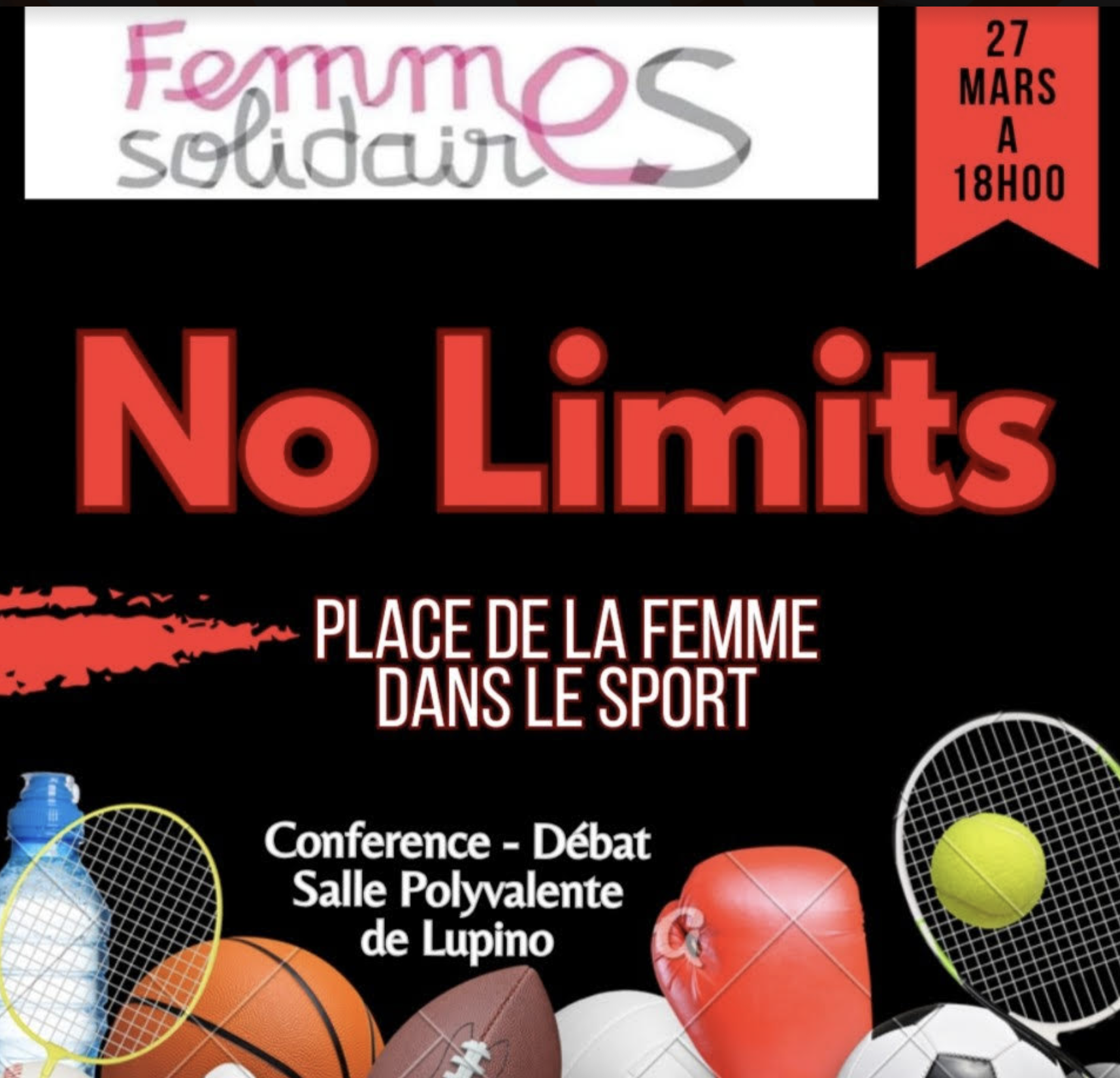 Débat sur la place des femmes dans le sport : Rendez-vous à Lupino avec Femmes Solidaires