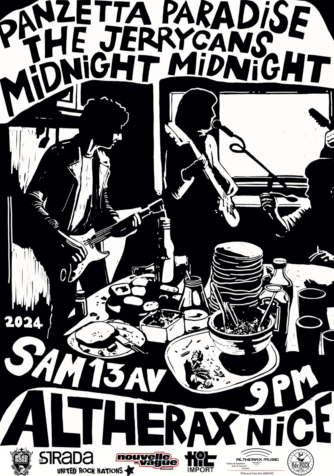 Le Garage rock corse débarque à Nice : Une soirée explosive le 13 Avril à l'Altherax 