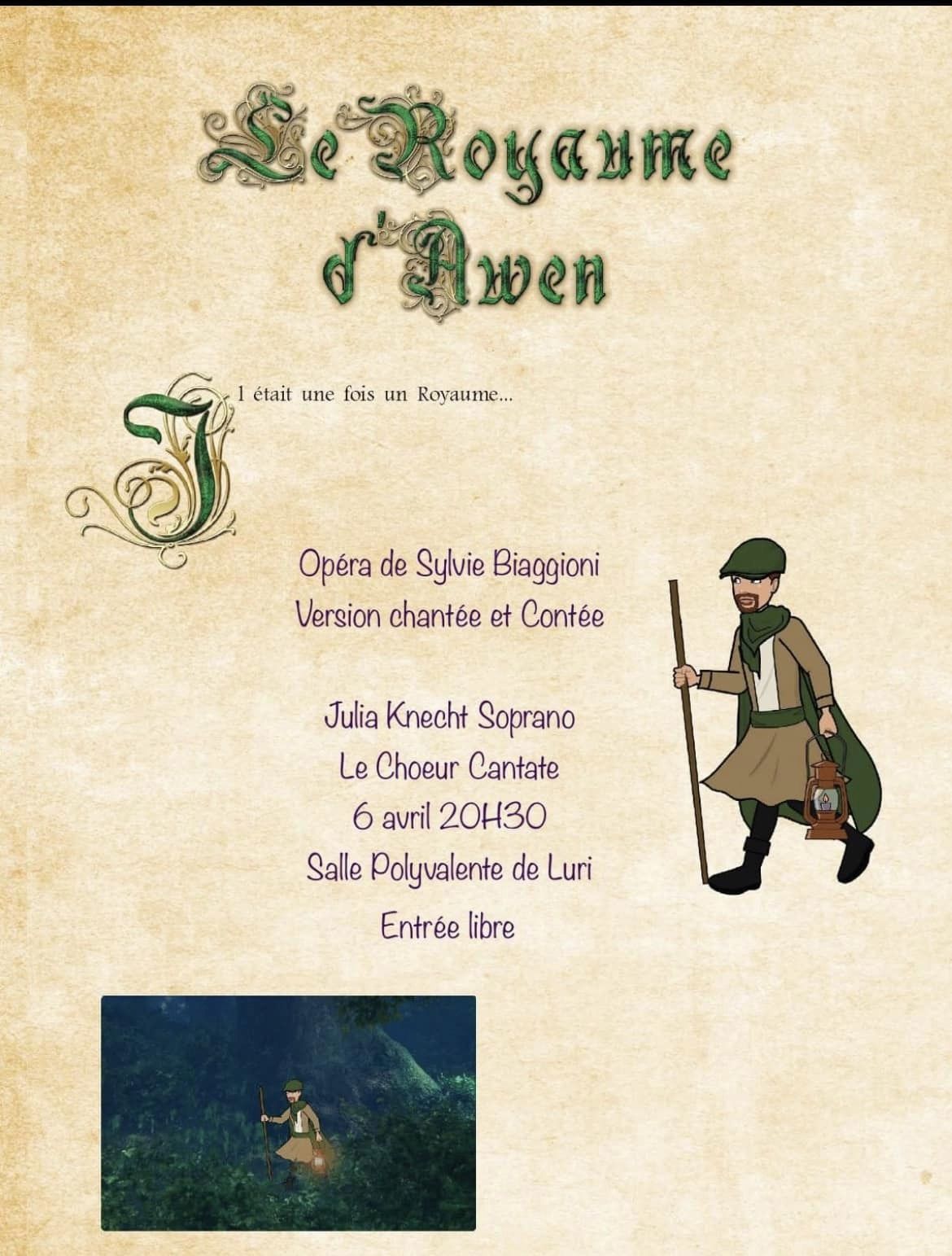 Luri : Une première de l’opéra « Le Royaume d’Awen »