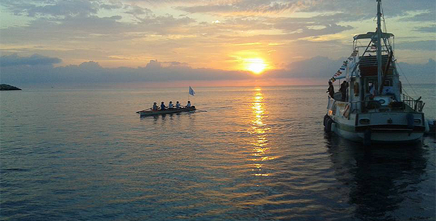 Défi féminin à la rame Bastia-Ile d'Elbe : Pari aller tenu