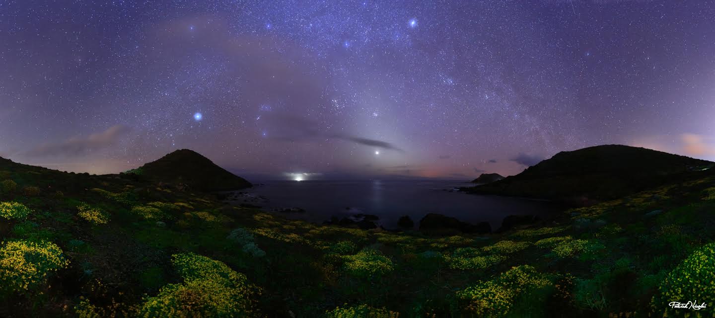 La photo du jour : Le grand site de la Parata une nuit de printemps