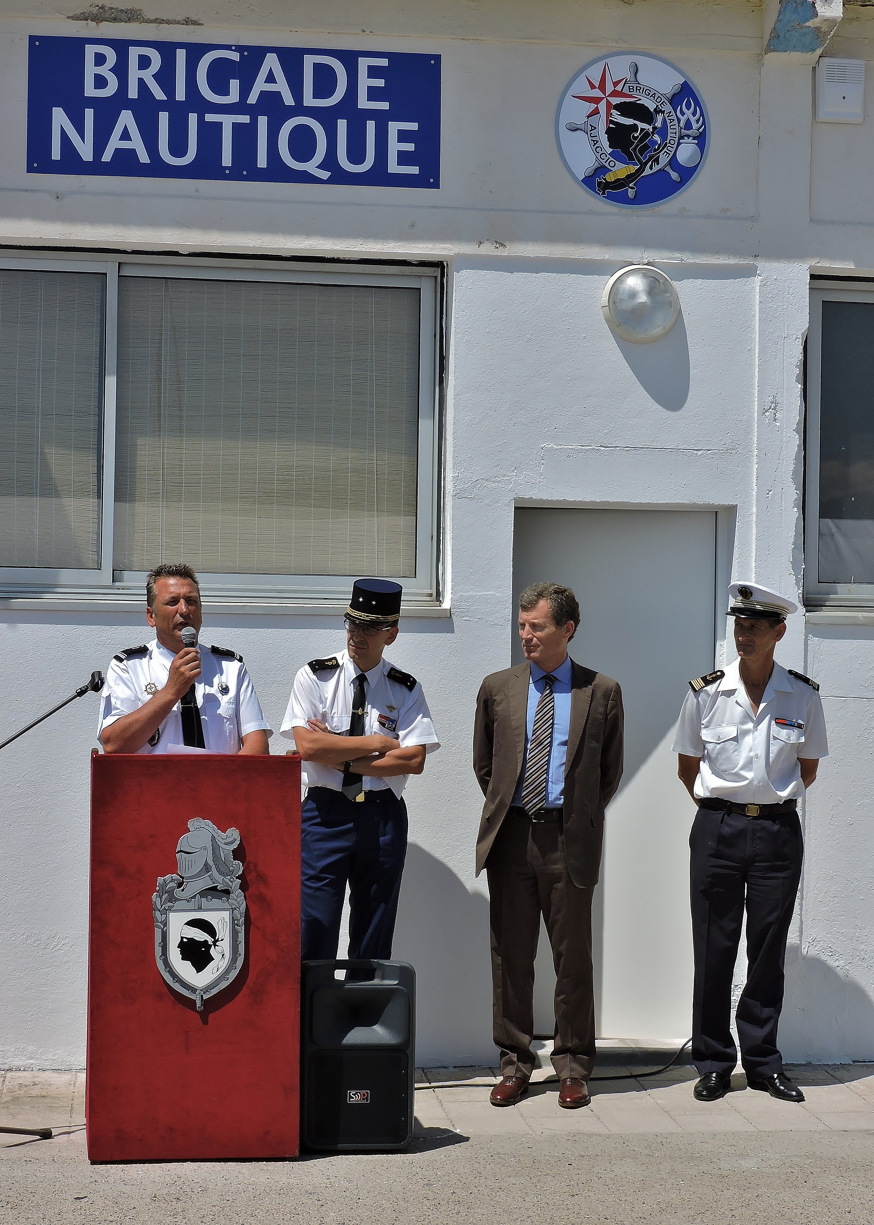 Mise en service des nouveaux locaux de la brigade nautique à la BAN d'Aspretto
