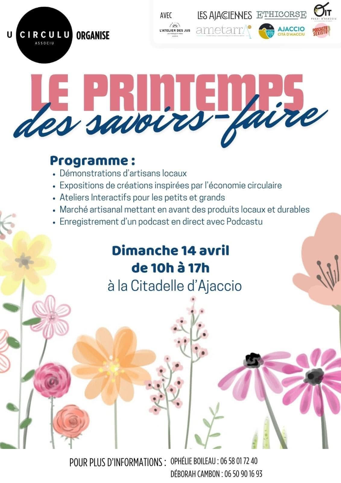 Le printemps des savoirs-faire à la Citadelle d'Ajaccio : un événement engagé et festif
