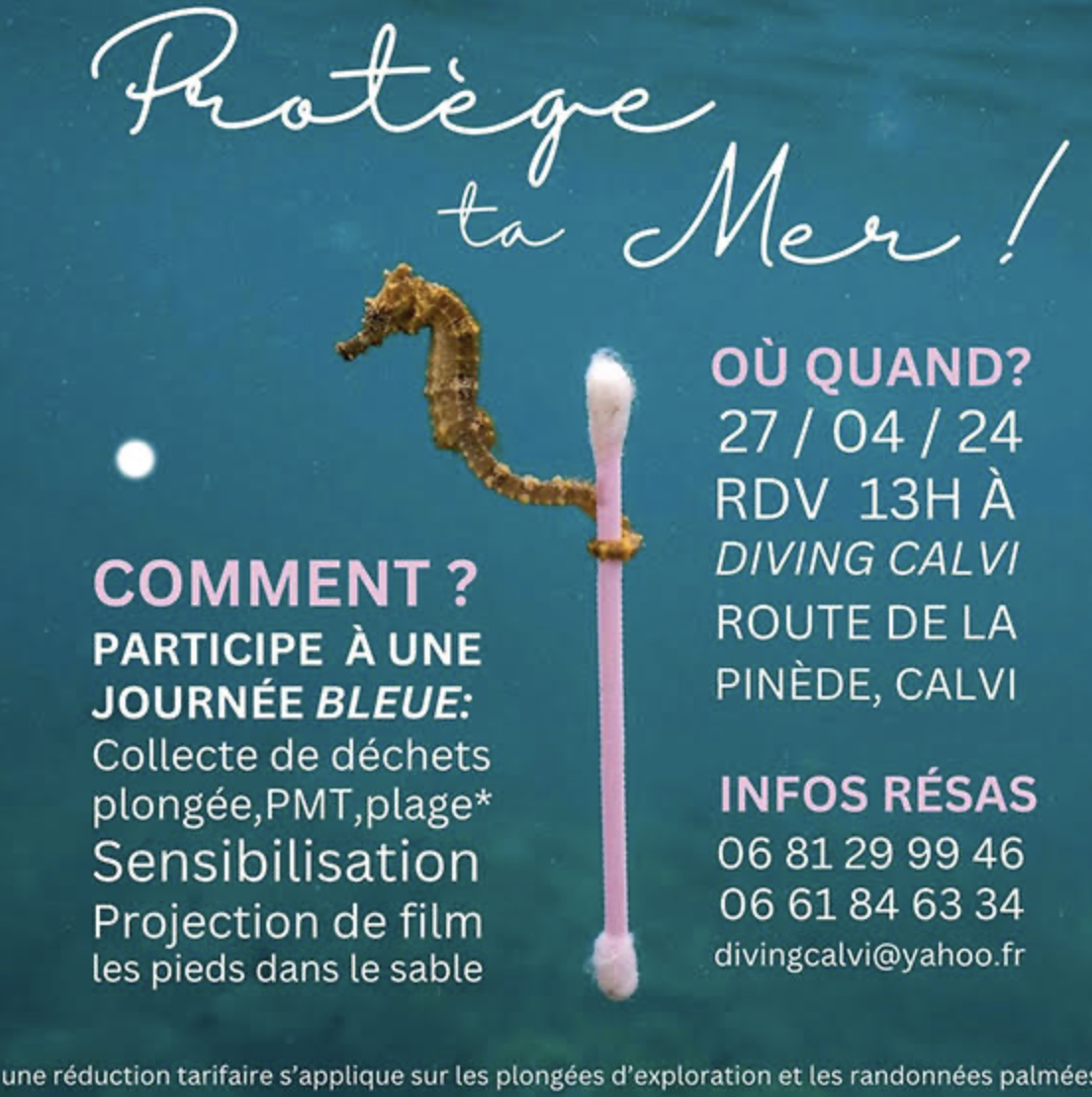 Environnement : Une journée protection de la mer le 27 avril à Calvi