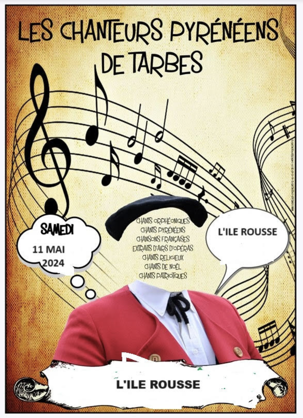 Lisula : Rencontre entre la chorale "Cantemu inseme" et le chœur d'hommes pyrénéens de Tarbes