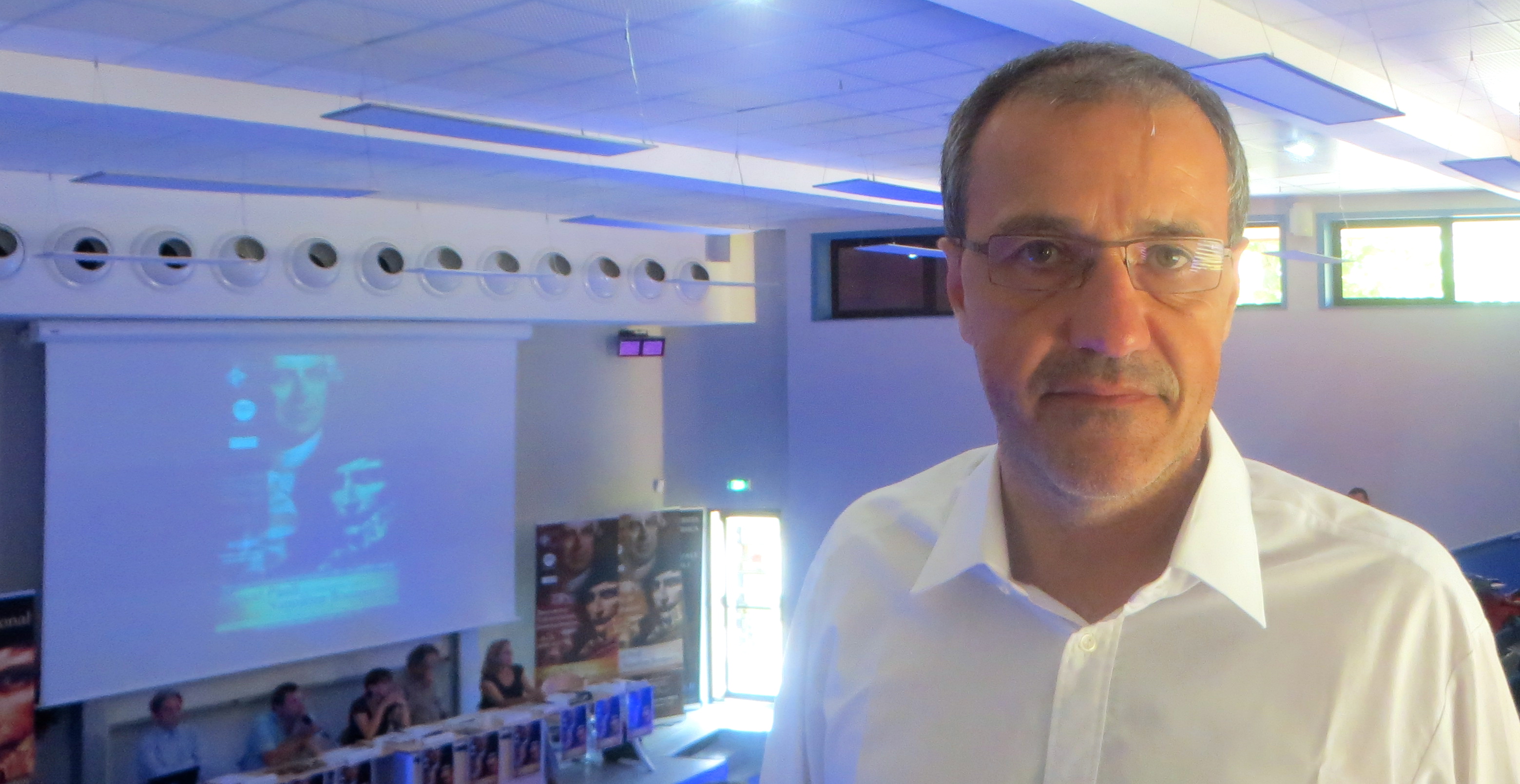 Jean-Guy Talamoni, conseiller territorial, leader de Corsica Libera et co-responsable du projet Paoli-Napoléon.