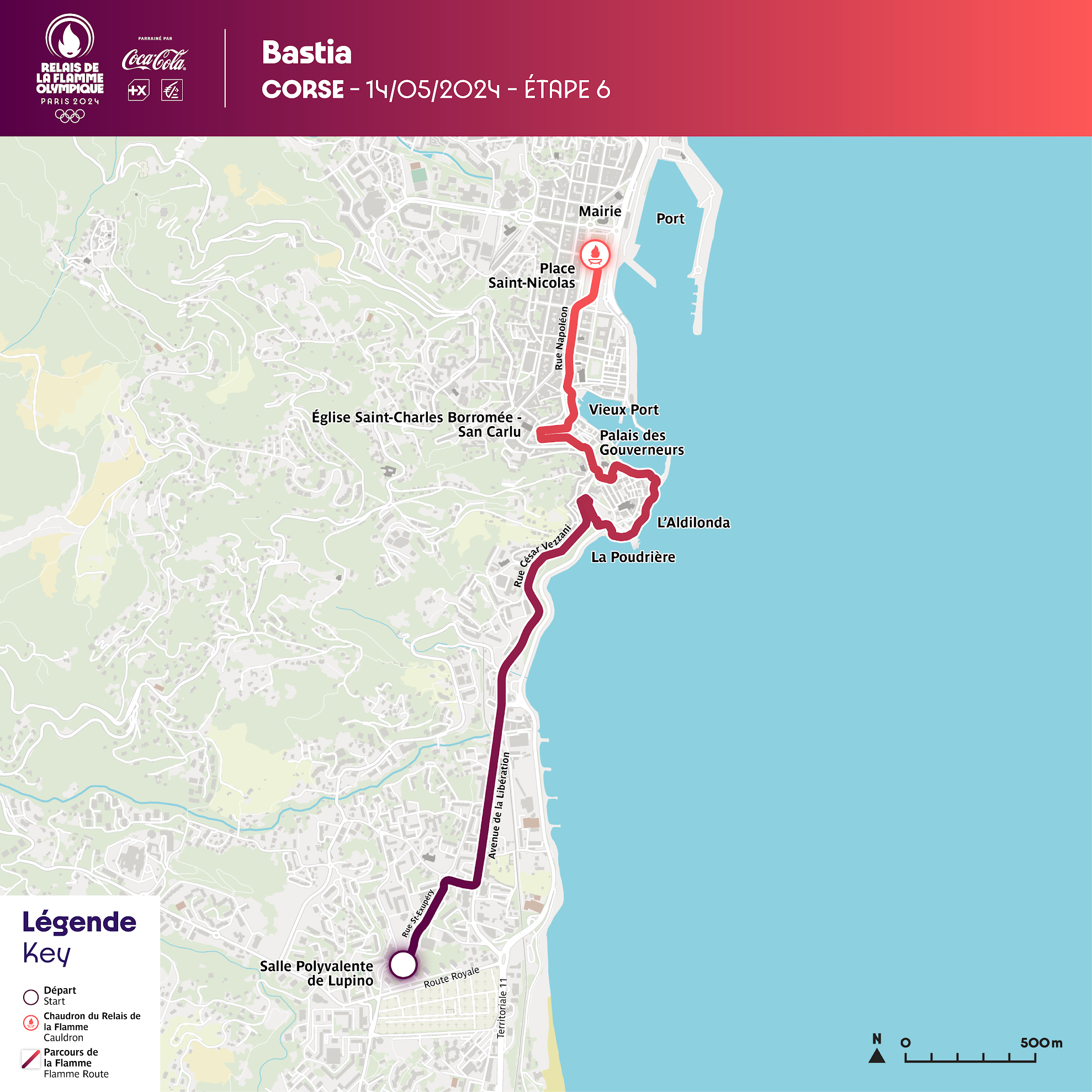 Le passage de la flamme olympique à Bastia va causer quelques perturbations