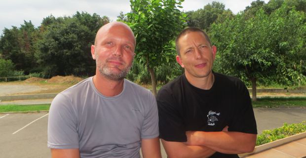 Cyrille Provent, membre du CDJA, éleveur caprin et bovin de Farinole, et Sébastien Costa, vice-président de la Chambre d'agriculture, éleveur caprin dans le Niolu.