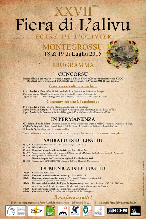 Montegrossu se met à l'heure de A Fiera di l'Alivu…