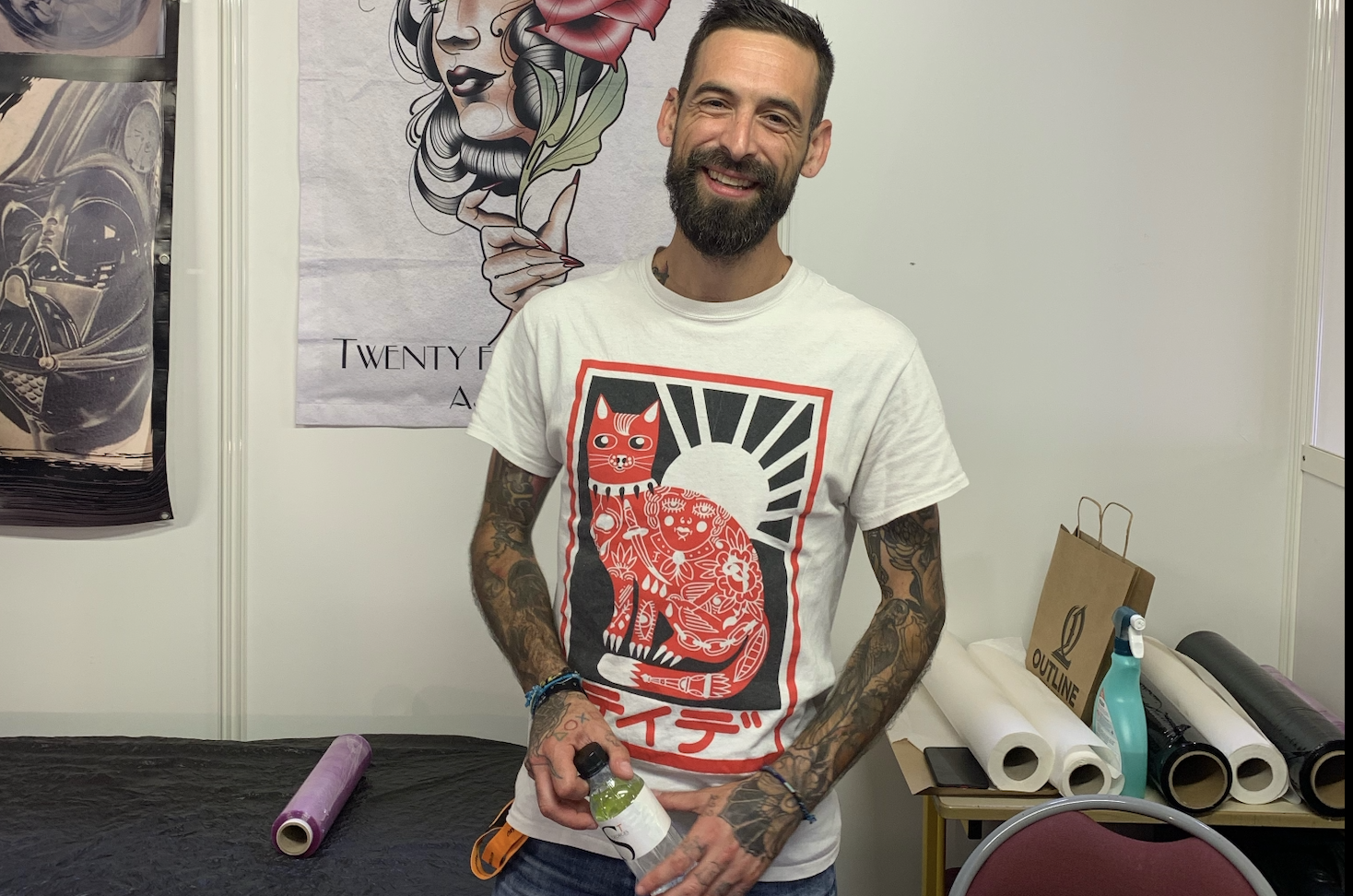 Le tatouer corse Christophe Fabiani