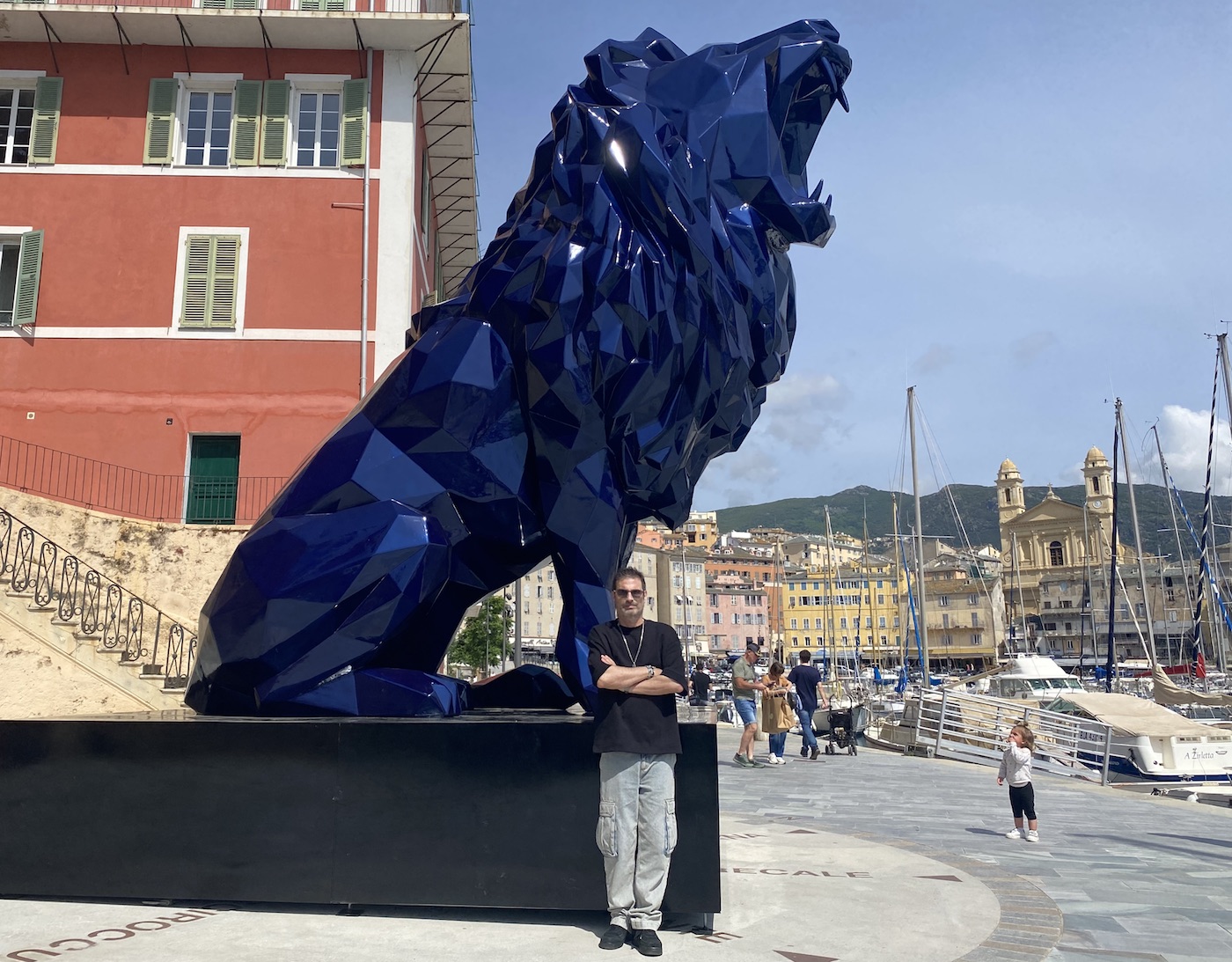 Richard Orlinski à Bastia, dans le cadre de la troisième édition de In Giru, mercredi 29 mai 2024.