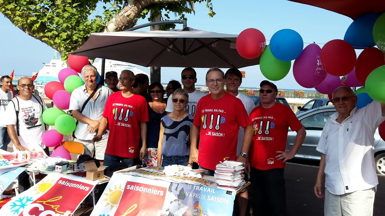 Bastia : La CGT à la rencontre des travailleurs saisonniers