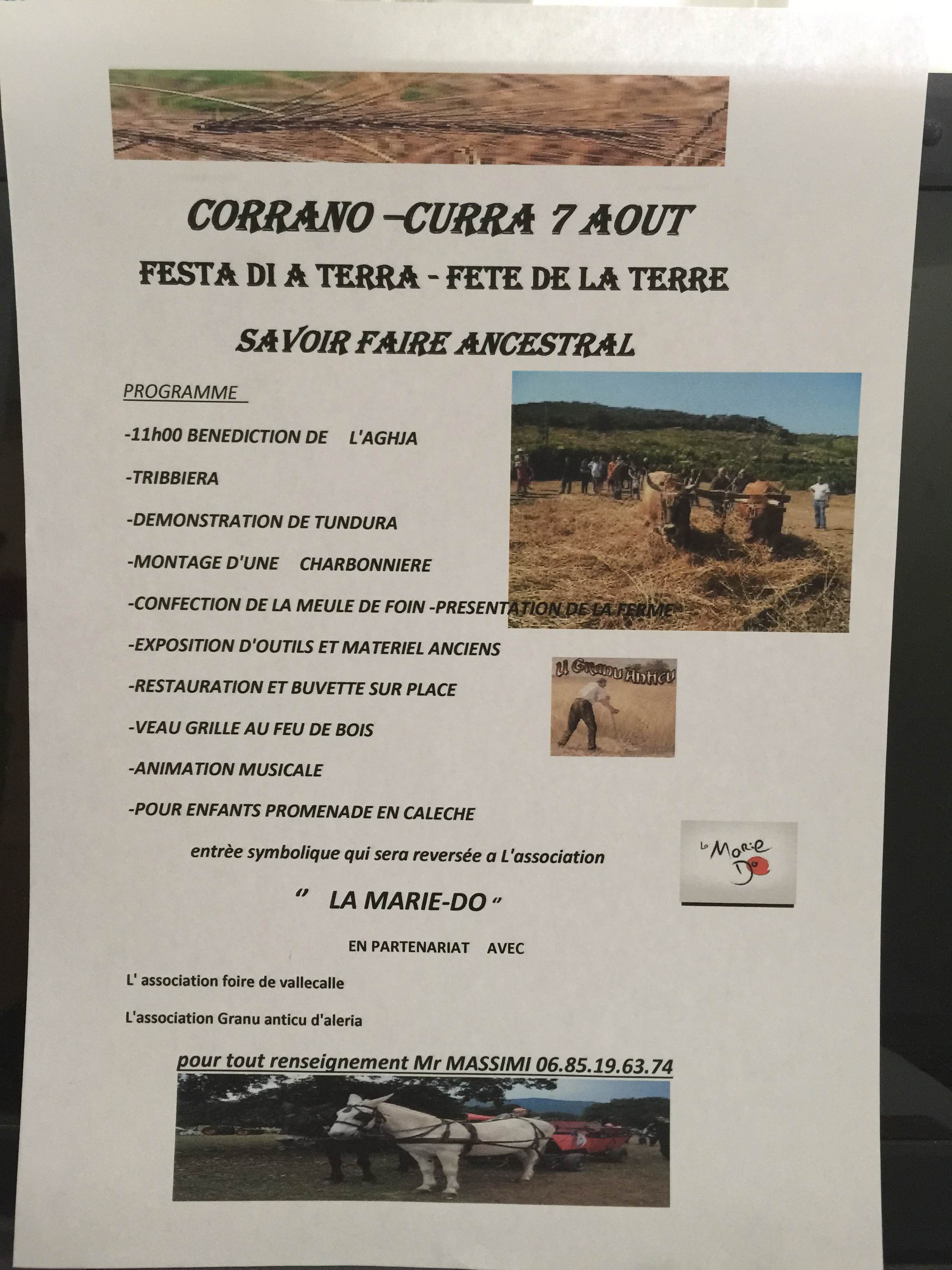 3ème édition de La Festa di a Terra à Corrano