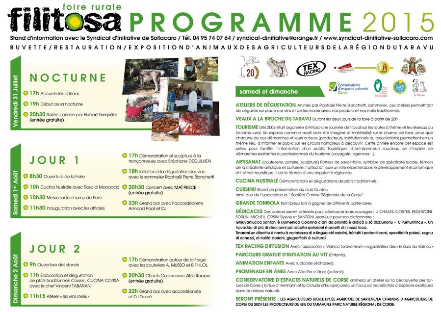 Filitosa : Les trois jours di a Fiera di u turisimu campagnolu