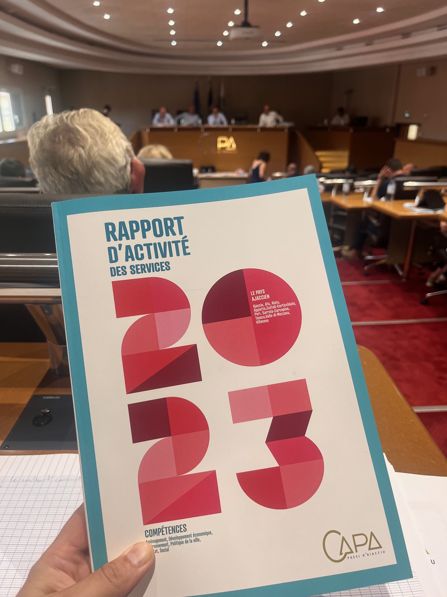Le rapport annuel d'activité des services 2023 a été présenté lors de la séance du conseil communautaire
