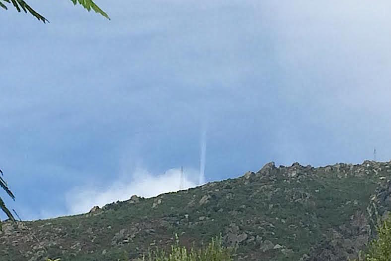Mini-tornade au dessus de Santa Maria-di-Lota ?