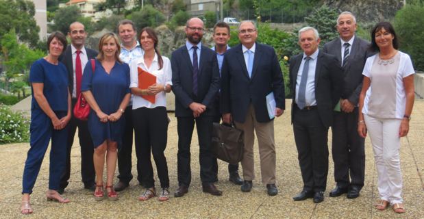 Le comité de pilotage de la mission d’étude et de création du parc naturel marin autour du cap Corse.